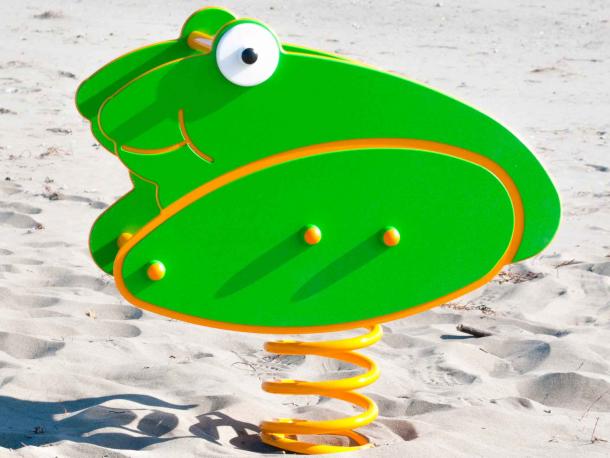 jeu ressorts 2 joues grenouille - 1 pl -1/12 ans