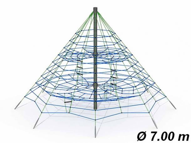 pyramide araignee gypsie ø7 m - 4/16 ans