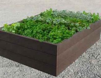 mini jardin en plastique recycle - 90 x 90 cm