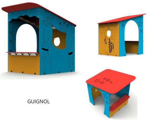 cabane ""theatre de marionnettes"" accessible a tous - 1/12 ans cabane ""theatre de marionnettes"" accessible a tous - 1/12 ans