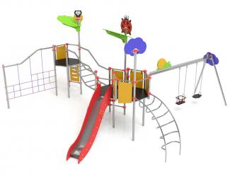 structure "les broussailles et sa balancoire" acier - 3 ans et +