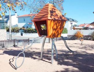 la cabane suspendue "robinia" - bois robinier - 4 ans et +