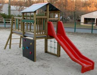 plateforme de jeu "gymino" bois - 2/7 ans