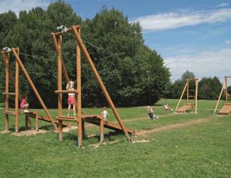 tyrolienne evalpes - bois - 6/15 ans