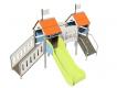 STRUCTURE FRIPOUNETTE BABY PONT - ORANGE/BLEU - ACIER - 18 MOIS/7 ANS