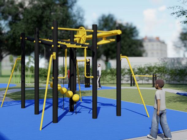 parcours ninja - station bras 3 ans et +