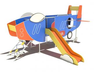 structure avion toboggan - a sceller - 1/6 ans