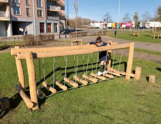 pont d'equilibre en robinier - 4/15 ans