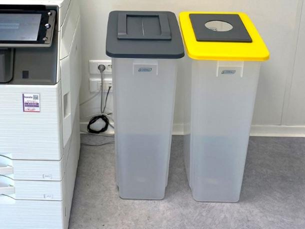 collecteur de tri vigipirate - 60 l - tout venant / recyclables