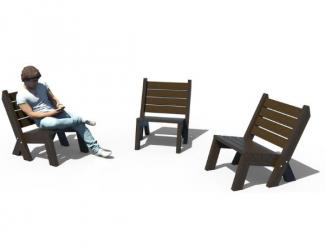 chaise confort en plastique recycle - ado/adulte