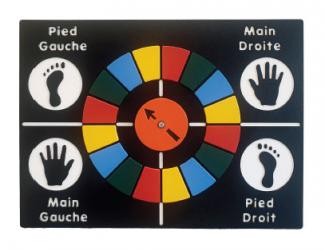 panneau de jeu twister - 2 ans et +