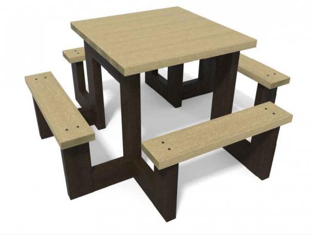 table pim pom primaire en plastique recycle