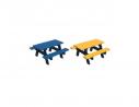 TABLE PIQUE NIQUE PRIMAIRE COLOR EN PLASTIQUE RECYCLE