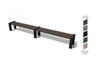 banquette double urbeo en plastique recycle