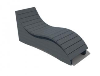 chaise longue detente en plastique recycle - ado/adulte