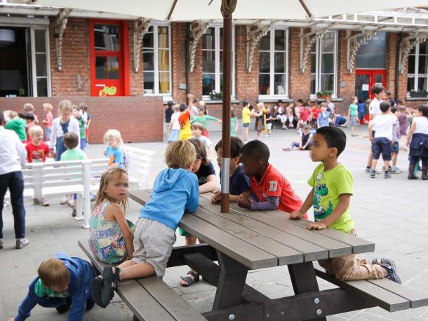 table pique nique gp17gs en plastique recycle primaire/adulte