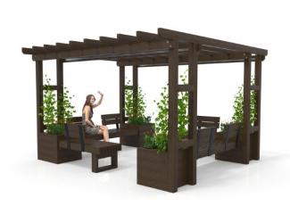 pergola en plastique recyclé