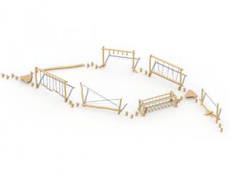 parcours acrobatique - modele a - 4/15 ans