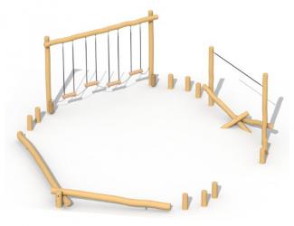 parcours acrobatique - modele b - 4/15 ans