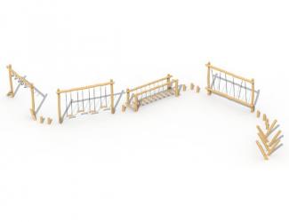 parcours acrobatique - modele c - 4/15 ans