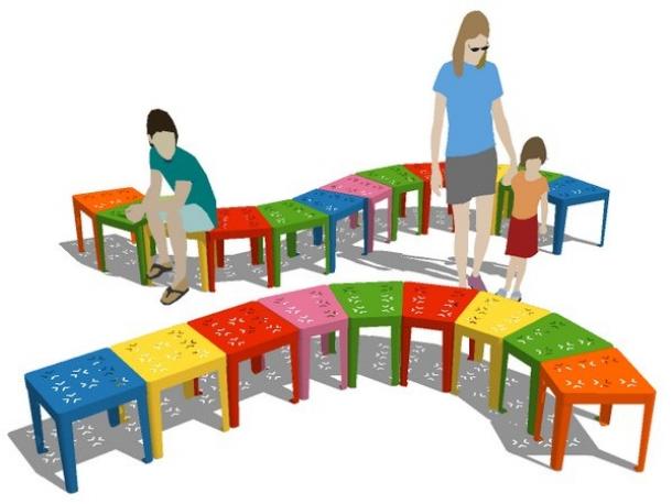 arlequin trapeze hauteur 31 cm - maternelle