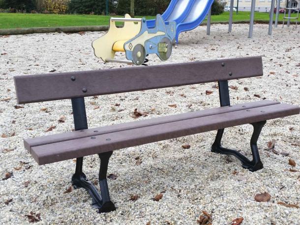 banc junior city plastique recycle - maternelle