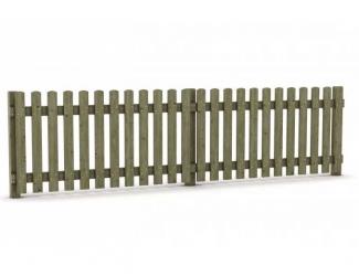 cloture languedoc - panneaux a lattes h 1000 mm