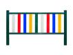 CLOTURE DE PARC MULTICOLORE