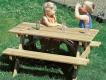 TABLE PIQUE NIQUE PEPITO EN PIN / 1 A 2.5 ANS CRECHE