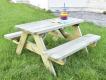 TABLE PIQUE NIQUE PEPITO EN PIN / 1 A 2.5 ANS CRECHE