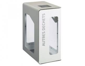 borne de tri selectif vigipirate cubatri autres dechets - blanc a poser