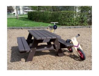 table pique nique primaire en plastique recycle
