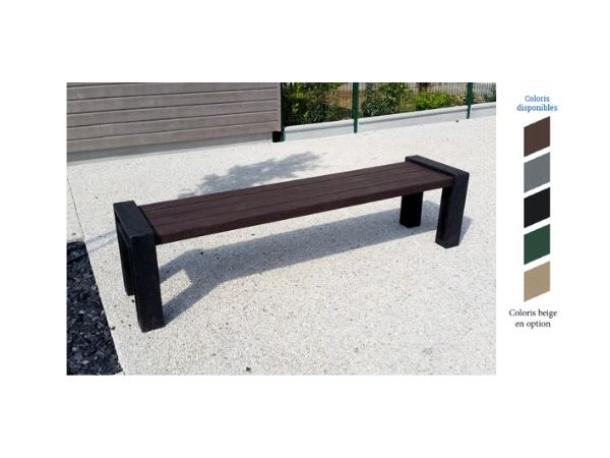 banquette urbeo en plastique recycle