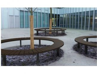 banquette 1/4 de rond ø 2m - gamme contour
