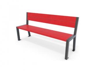 banc color lames en plastique recycle - ado/adulte