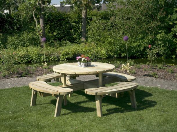 table de pique nique ronde