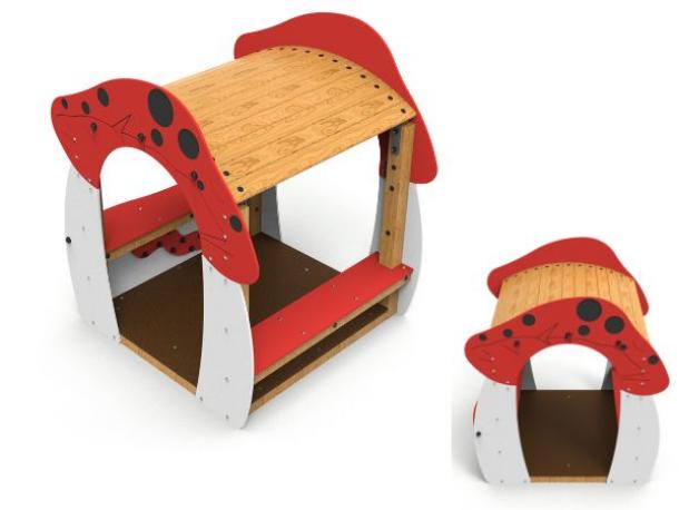 maisonnette champignon - 1/12 ans