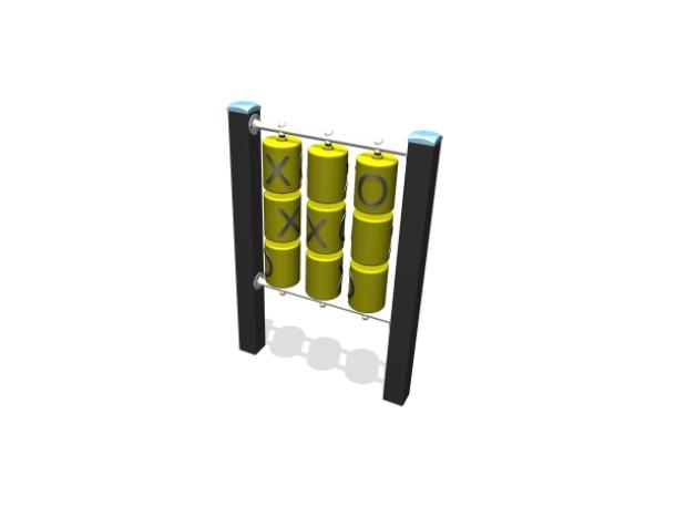 tic tac toe - morpion - poteaux plastique recycle 1/8 ans
