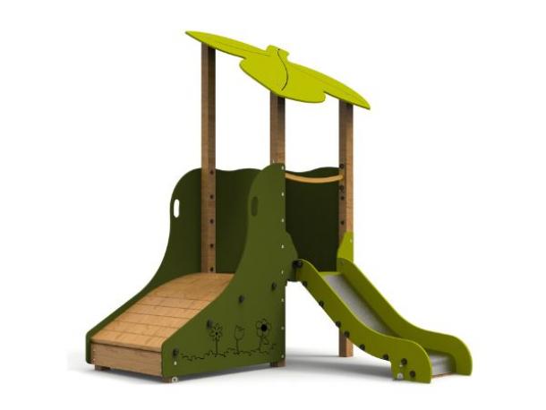 tourelle toboggan feuille 1/3 ans