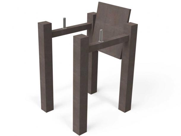 parcours sportif - plasique recycle chaise abdominale