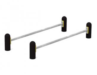 parcours sportif acier - barres paralleles courtes