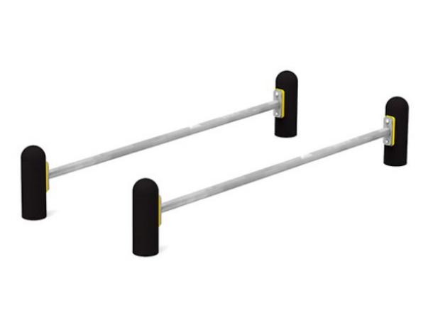 parcours sportif acier - barres paralleles courtes