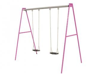 balancoire delta - acier - 2 sieges bebe - 1/12 ans